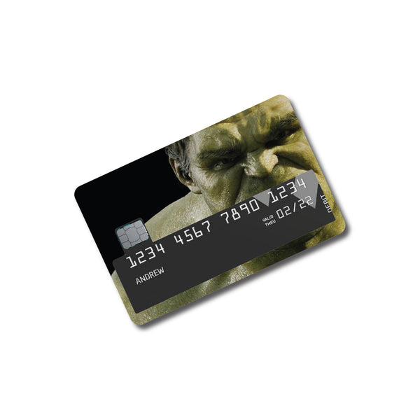 Hulk Theme Printed Credit Card Skin Stickers