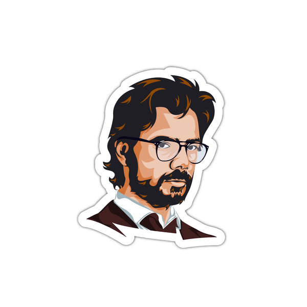 money heist professor laptop stickers 