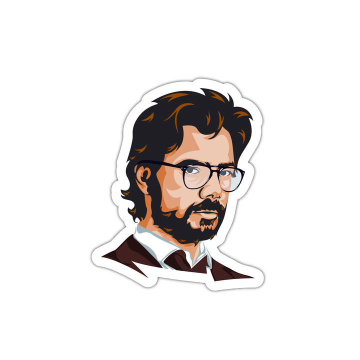 money heist professor laptop stickers 