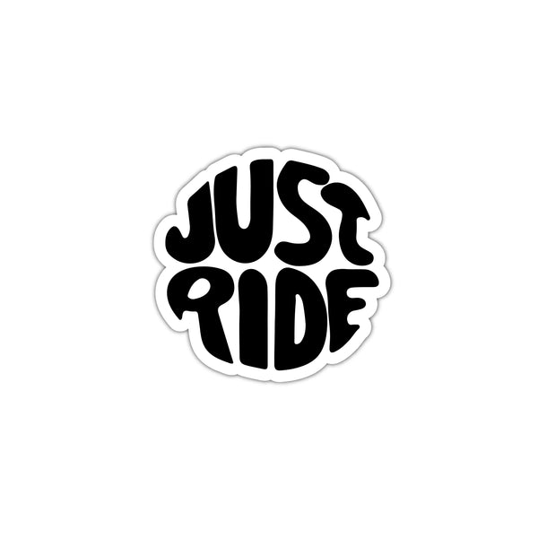 Just Ride Theme Printed Laptop Trackpad Mobile Phone Sticker