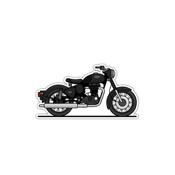 Bike Theme Printed Laptop Trackpad Mobile Phone Sticker