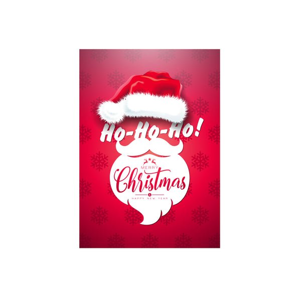 Merry Christmas Happy New Year Theme Poster Home Bedroom Living Room L x H 12 Inch x 18 Inch