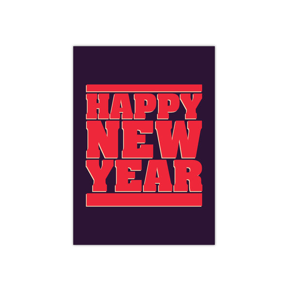 Happy New Year Printed Poster Home Bedroom Shops L x H 12 x 18 Inch