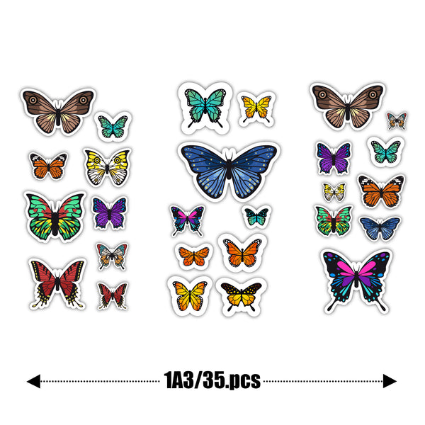 Old-Time Mini Butterflies Stickers [Book]